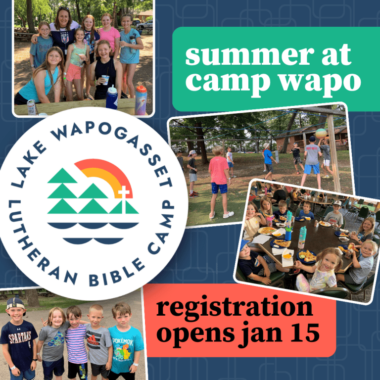 Register for summer camp at Camp Wapo