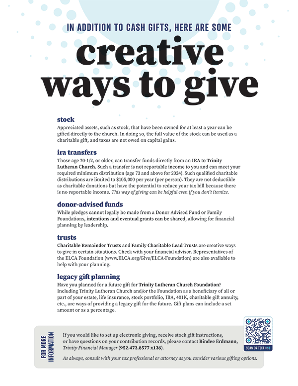 capital campaign 2024 creative ways to give