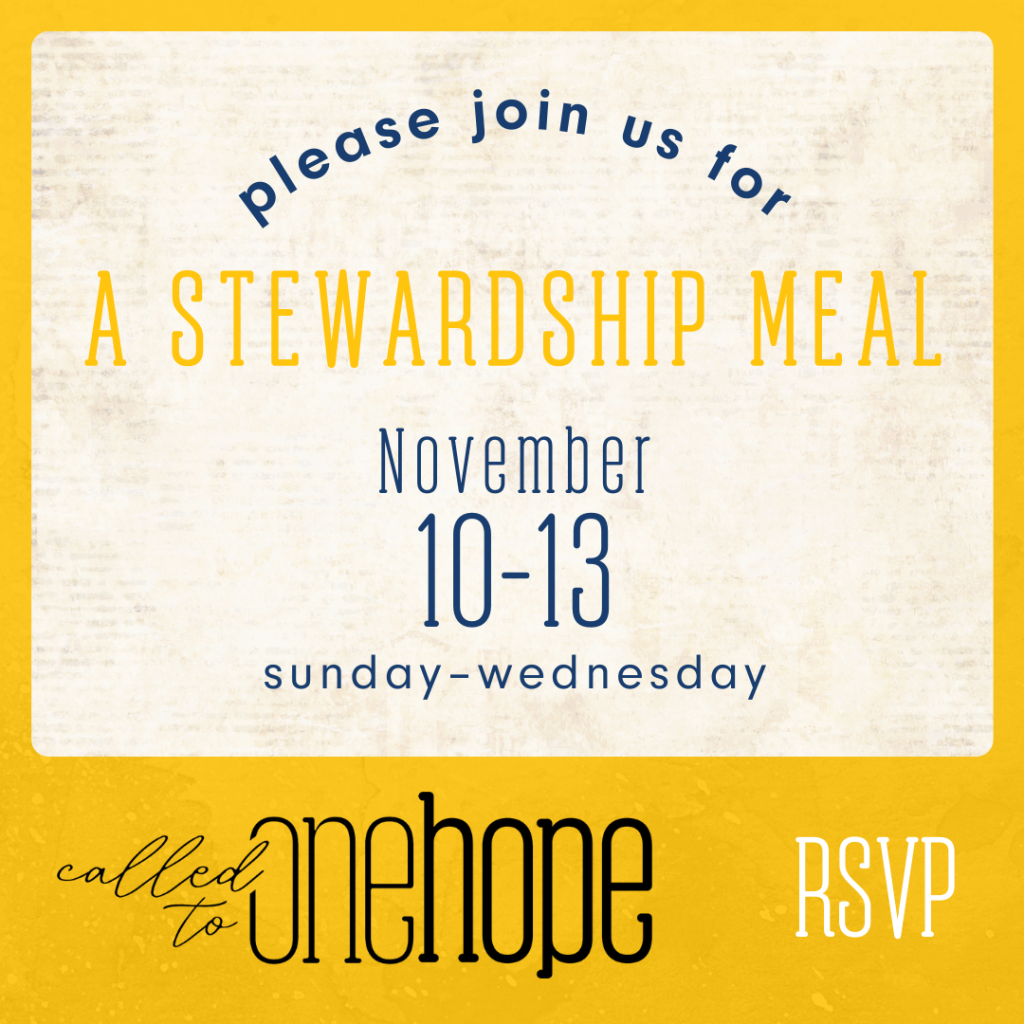 join us for a stewardship meal